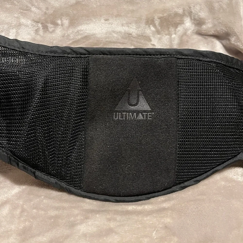 Vintage Ultimate Fanny Pack Hiking Sport Outdoor Black Grey Padded 2‎ Pocket